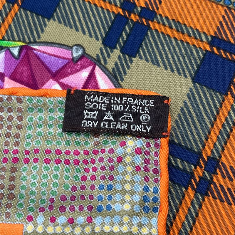 Hermes Carre 90 Silk Scarf Fleurs D'ecosse Scottish Flowers Multicolor