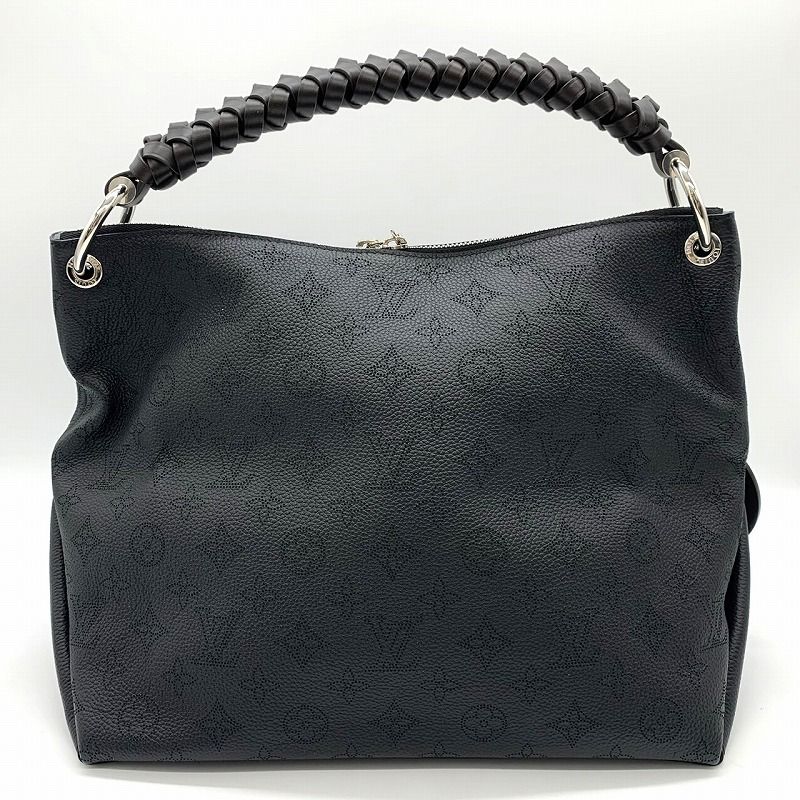 Louis Vuitton Beauvre Hobo M56073 Shoulder Bag With Charm Monogram Mahina Black