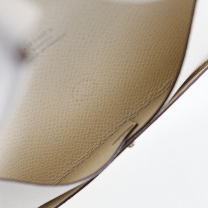 Hermes Calvi Vaux Epson Cles White Z Unisex Card Case