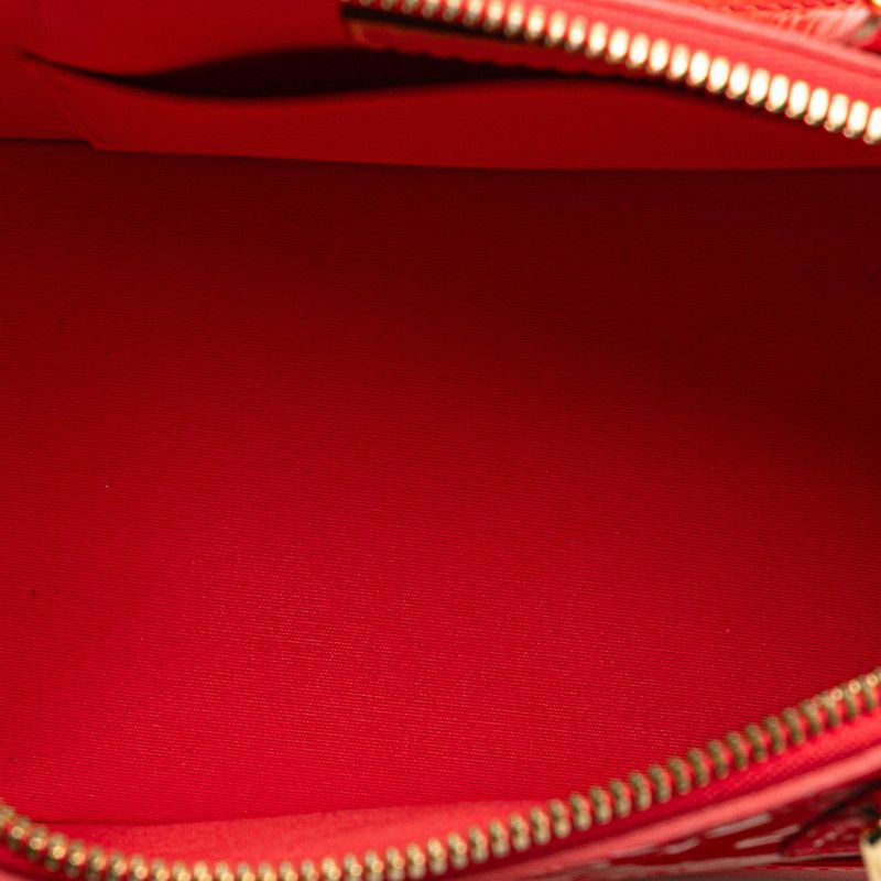 Louis Vuitton Monogram Vernis Alma BB Handbag Shoulder Bag 2WAY M91698 Rouge