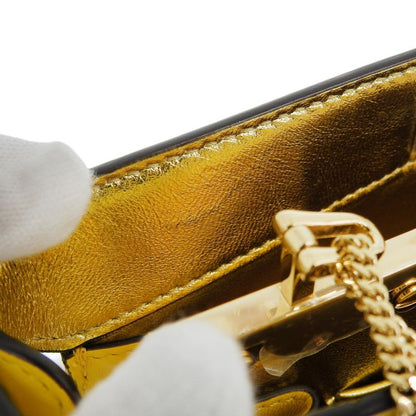 Fendi Peekaboo Shoulder Yellow Bag