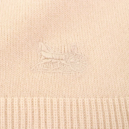 Celine 2a20o152i 100% Cashmere Salky Embroidered Crew Neck Long Sleeve Sweater