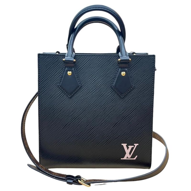 Louis Vuitton Sac Pla BB M58660 2way Shoulder Bag Handbag Epi Leather Noir