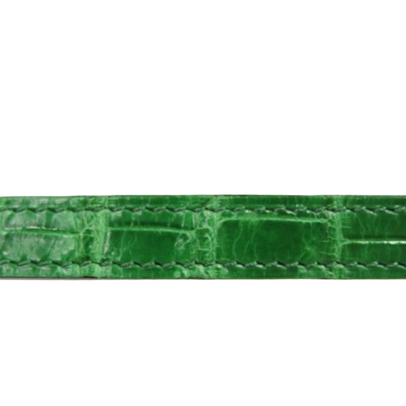 Hermes Serie X Engraved Polosus Gold Hardware Green Brown Belt 0131 Hermes