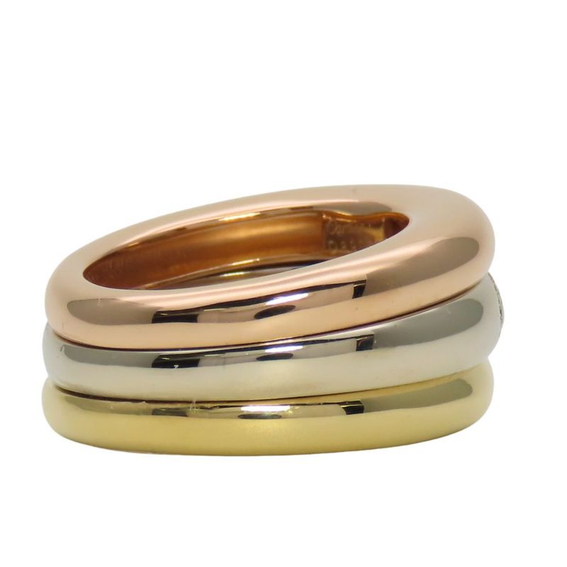 Cartier Ring Mobilis 52 18K Pink Gold 18K Yellow Gold 18K White Gold Approx