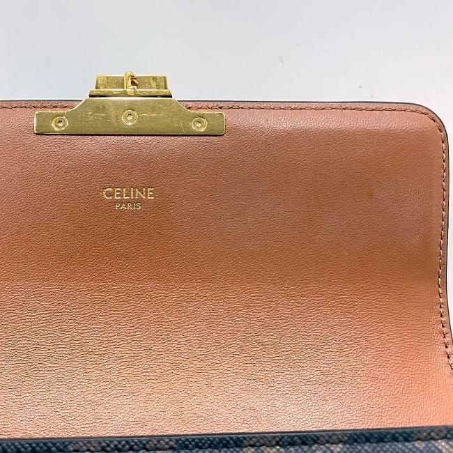 Celine Semishoulder Bag Claude Brown Triomphe