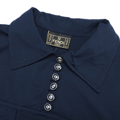 Fendi Vintage Dress Size 42 FF Double F Button Made In Italy 20240726 Ra0563