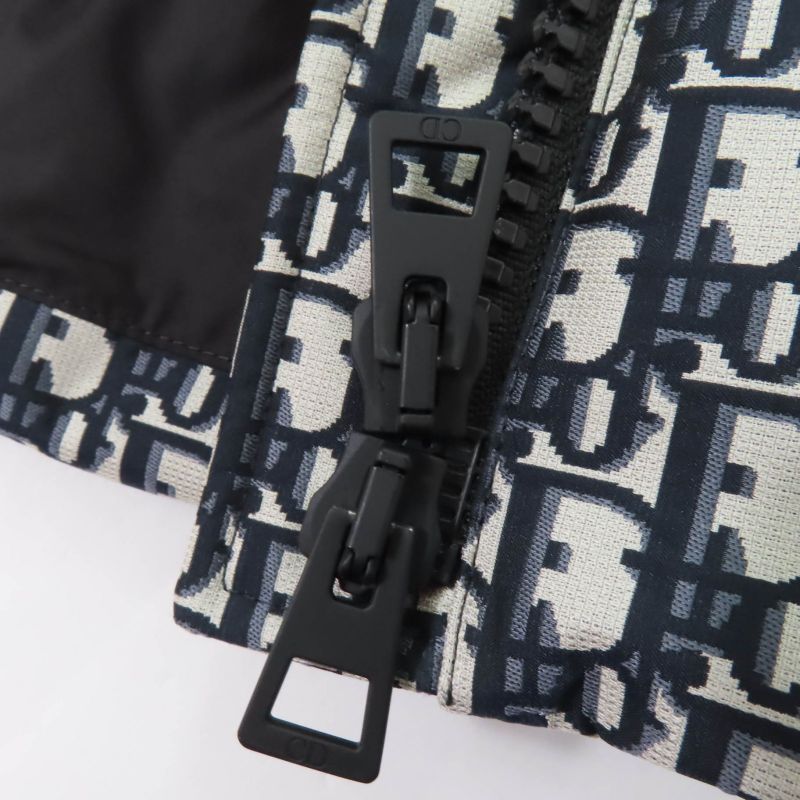 Christian DIOR 457c71a2968 DIOR Alps Oblique Cottoned Puffer Vest Navy Tone 38