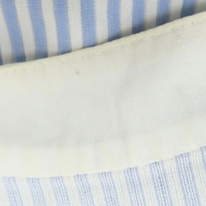 Christian Dior Dress Sleeveless L Cotton White Sac Blue Stripe Apparel Women