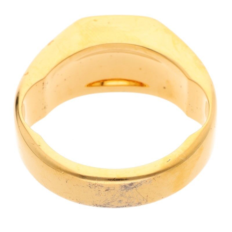 Balenciaga Double Finger Indentation Ring Men's S