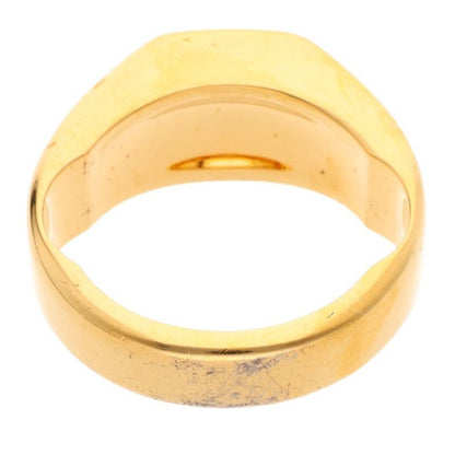 Balenciaga Double Finger Indentation Ring Men's S