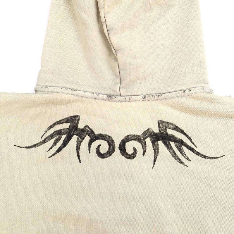 Balenciaga 24aw Y2k Zip-Up Hoodie Regular Fit Zip-Up Hoodie 803264 Trvg2 Beige M