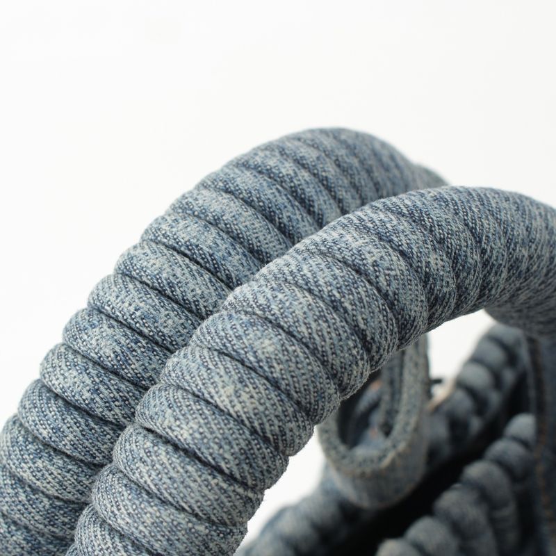 Balenciaga Bistro XS Denim Basket 2WAY Shoulder Handbag 671342 Indigo Blue