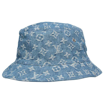 Louis Vuitton M78772 Monogram Denim Reversible Bucket Hat Men's