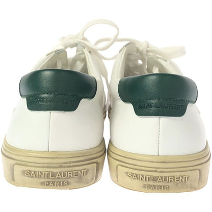 Saint Laurent Paris Andy Andi Leather Low Cut Sneakers 606831 White 37