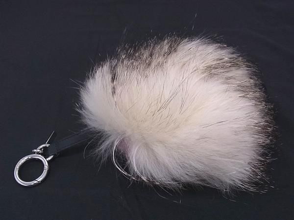 Fendi Eydrop Bag Bugs Monster Fur Key Holder Bag Charm Brown As5631