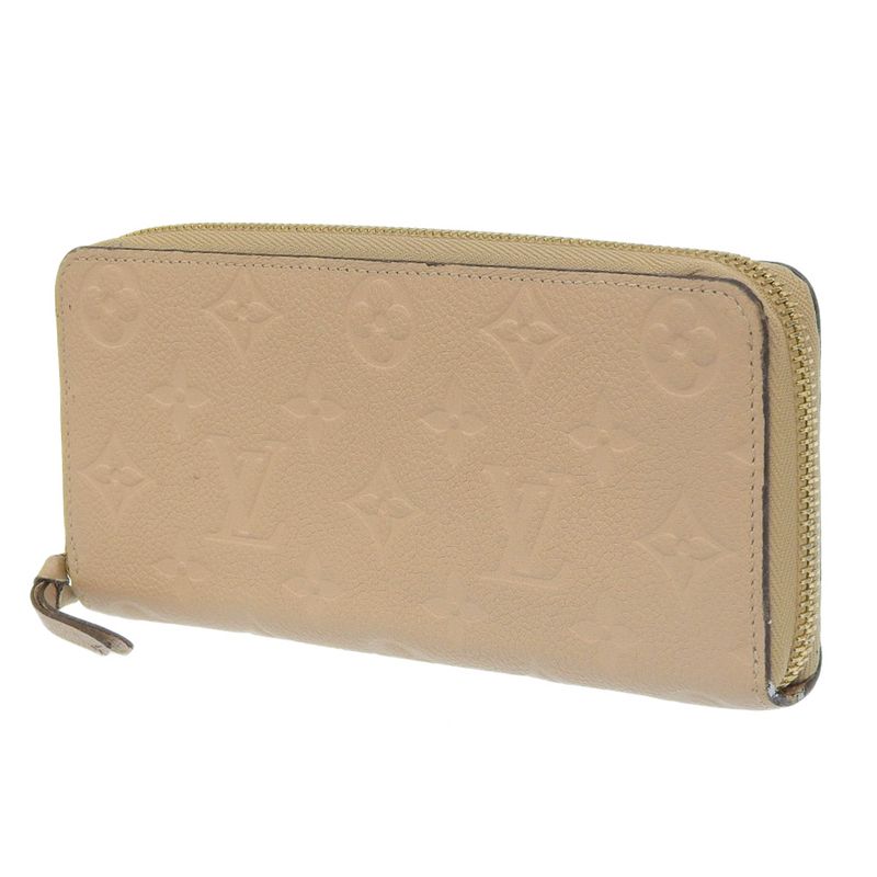 Louis Vuitton Portefeuille Clemence M60173 Monogram Empreinte Dune Beige Sp4154