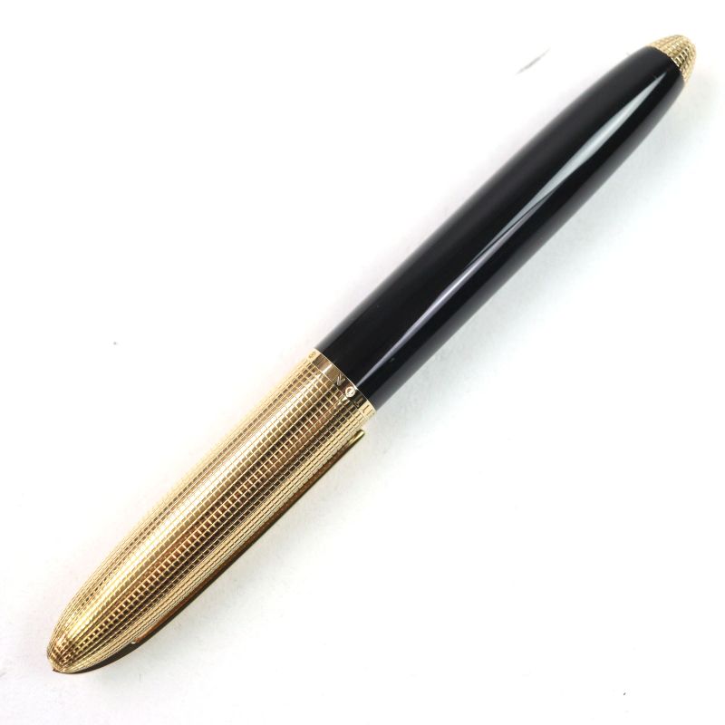 Louis Vuitton Dock Lacquer Capped Ballpoint Pen Black Gold Made In France Men's