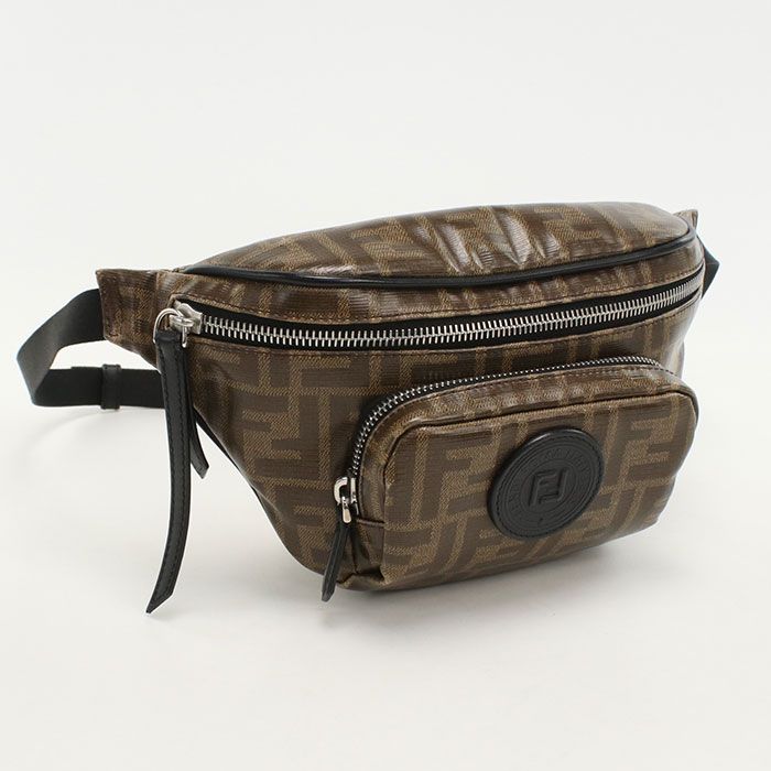 Fendi Belt Bag Zucca 7va446 Body Bag PVC Unisex