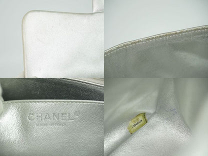 Authentic Chanel Coco Mark Matelasse Single Flap Chain Shoulder Bag Pochette