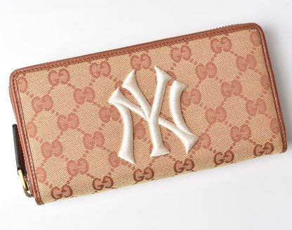 Unused Gucci Wallet Gucci Long Wallet New York Yankees Collaboration GG