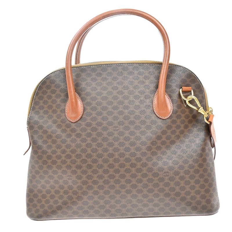 Celine Hand Shoulder Bag Canvas Leather 35kb002