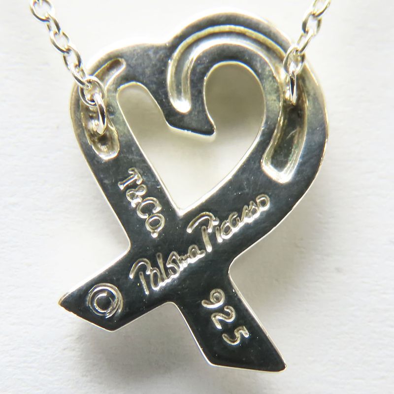 Tiffany & Co Necklace Loving Heart 925 Silver Approx 2.6g Silver Paloma Picasso