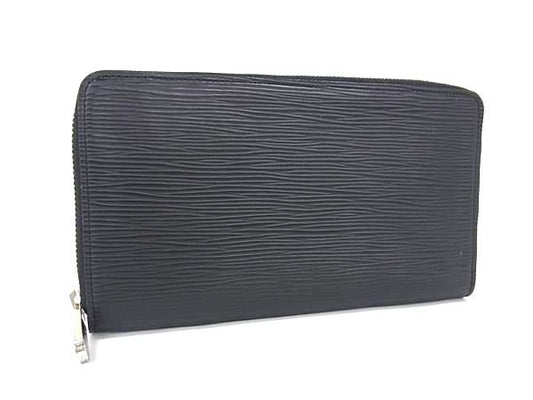 Louis Vuitton M62643 Epi Zippy Organizer NM Long Wallet Black Fj9996