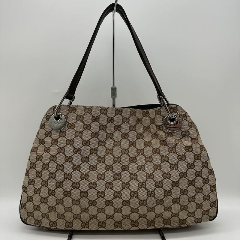 Gucci 121023 Tote Bag GG Canvas/leather Beige
