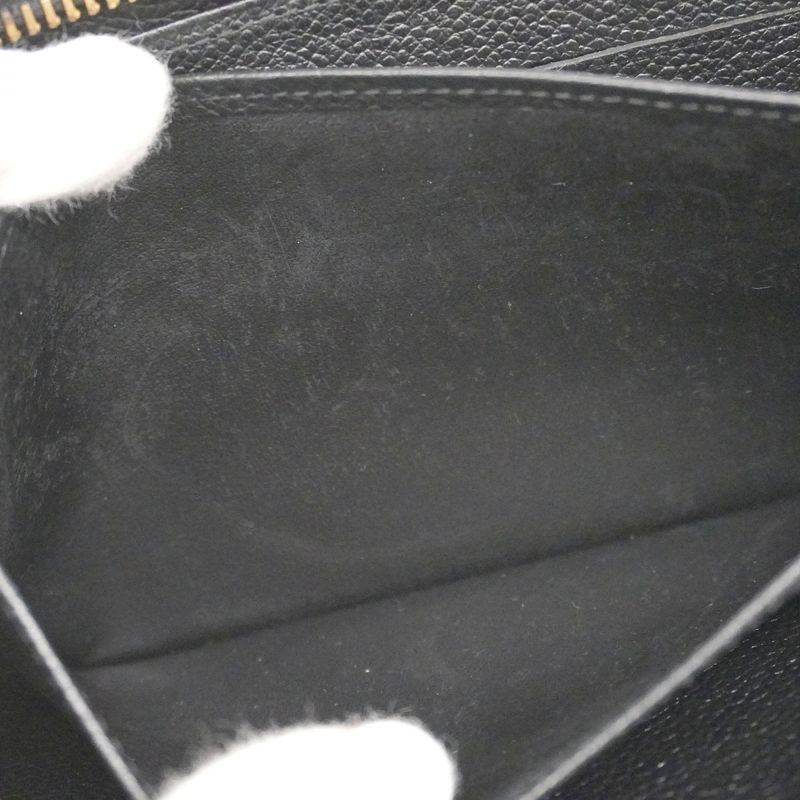 Louis Vuitton Monogram Empreinte Zippy Wallet M60571 Noir Black Ladies