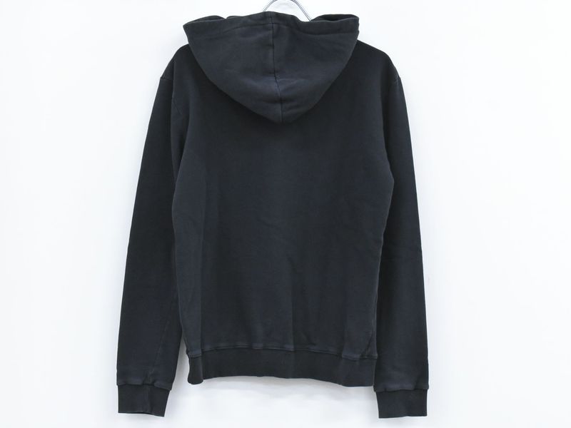 Authentic Saint Laurent Logo Hoodie Tops S Cotton Navy Men's Clothing Used