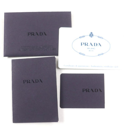 Prada 2vd034 Triangle Logo Triangle Plate With Pouch Nylon Tessuto Saffiano