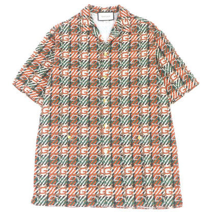 Gucci 20SS 623168/623159 100% Cotton G Logo Total Pattern Woven Effect Bow Ring