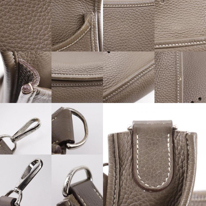 Hermes Evelyn 3 GM Evelyn Taurillon Clemence Etoupe □P Ladies Shoulder Bag