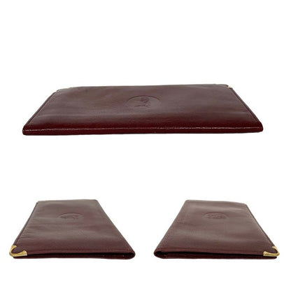 Celine Vintage Carriage Logo Leather Bifold Long Wallet