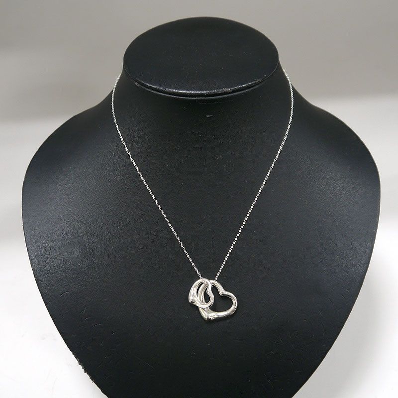 Tiffany & Co Tiffany & Co Double Open Heart Necklace Sv925