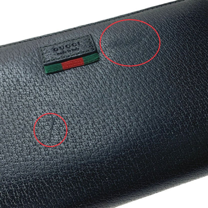 Gucci Round Zipper Long Wallet 435298 Black