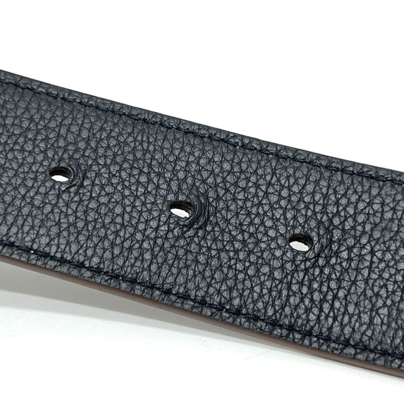 DIOR Belt CD Logo Buckle Leather Brown