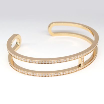 Hermes Bracelet Eva-chaine D'ancre SH Diamond Au750 PG Pink Gold