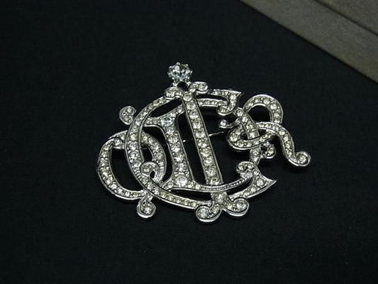 Christian Dior Christian Dior Rhinestone Brooch Pin Badge Accessorie