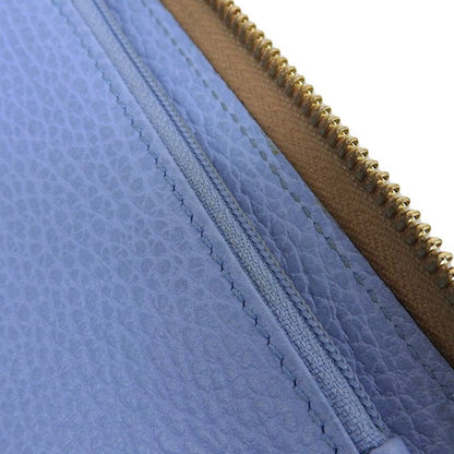 With Box Gucci 2017 354497 Teal Leather Round Zip Wallet Bifold Wallet With