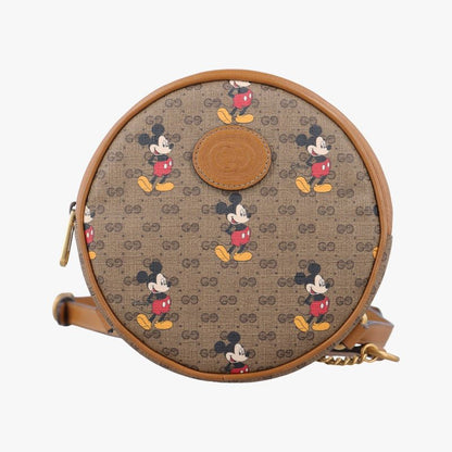 Gucci Disney Collaboration Mickey Mouse Beige And Multicolor PVC Coated Canvas