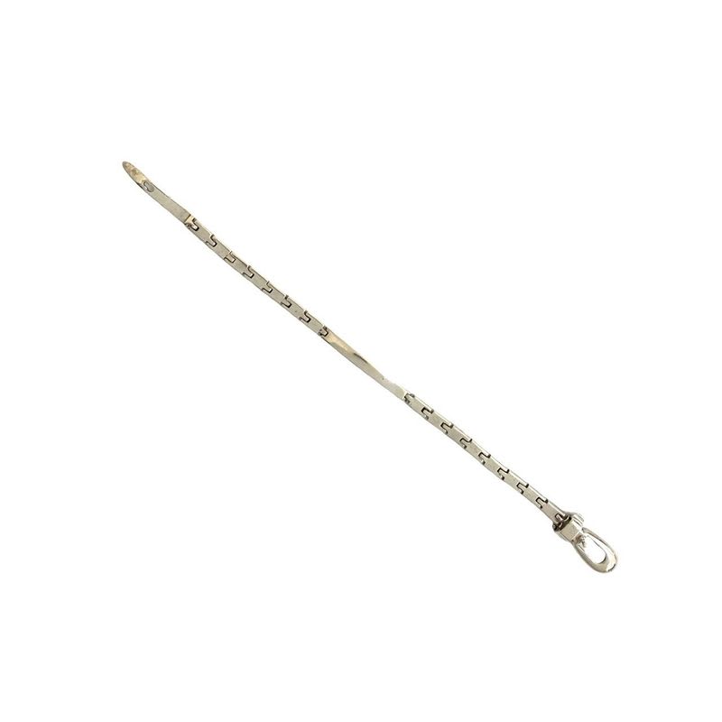Gucci ID Bracelet Silver 925 Bangle Accessories 474-4