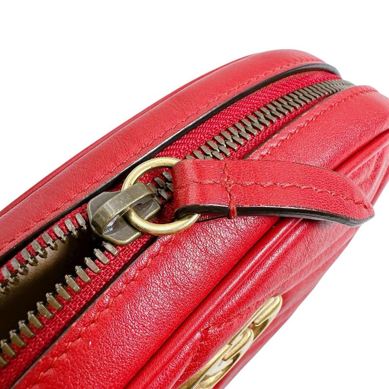 Gucci 476434 Body Bag GG Marmont Body Bag Gucci Red
