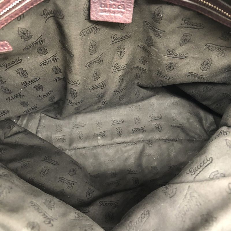 Gucci 232946 Tote Handbag GG Canvas Leather Braided Handle Brown Ladies Men