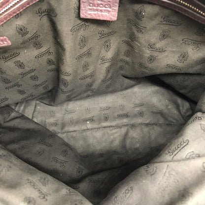 Gucci 232946 Tote Handbag GG Canvas Leather Braided Handle Brown Ladies Men