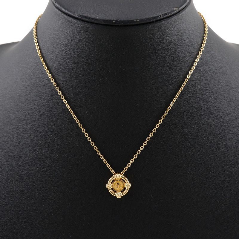 [dior] Christian Dior CD Gold Plated Ladies 4.8g Necklace