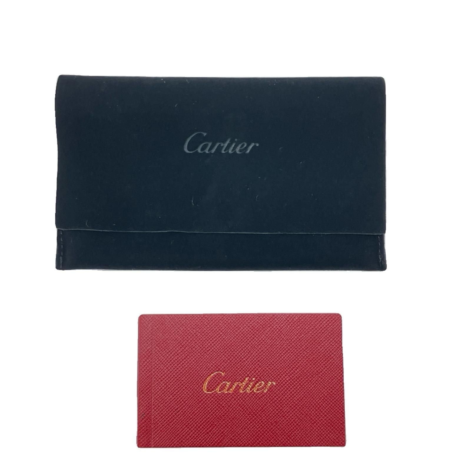 Cartier Mustline Leather Coin Case Bordeaux