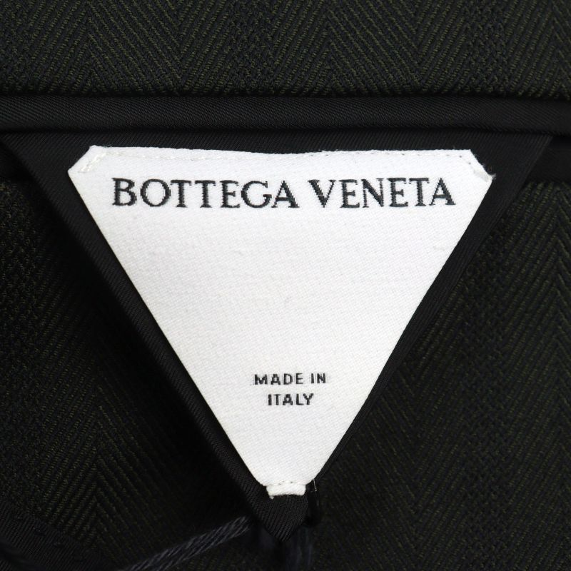 Bottega Veneta 2021 659592 Tech Herringbone Striped Jacket Logo