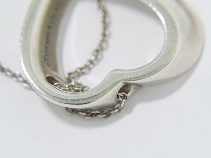 Authentic Tiffany & Co Tiffany & Co Geometric Heart 925 Necklace Pendant Silver